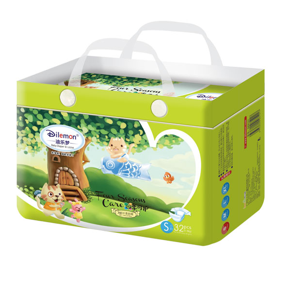 迪樂(lè)夢(mèng)纖柔舒爽嬰兒紙尿褲中包S32