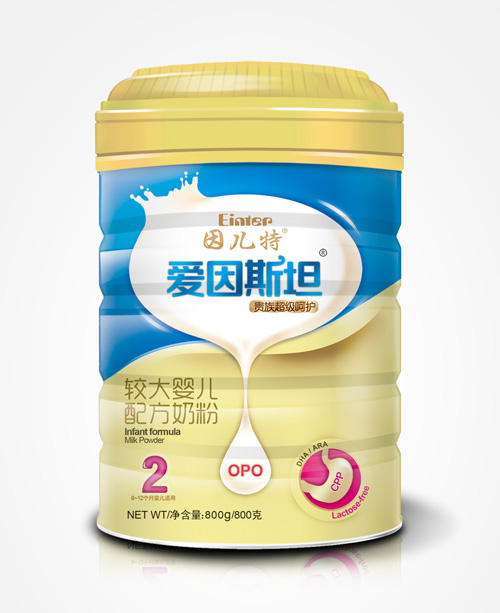 愛因斯坦較大嬰兒配方奶粉2段800克