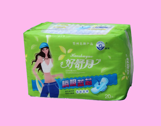 好舒月瞬吸藍芯親膚柔棉280MM護翼衛生巾