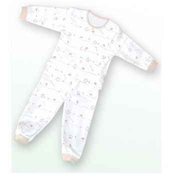 嬰兒內衣棕色圖案