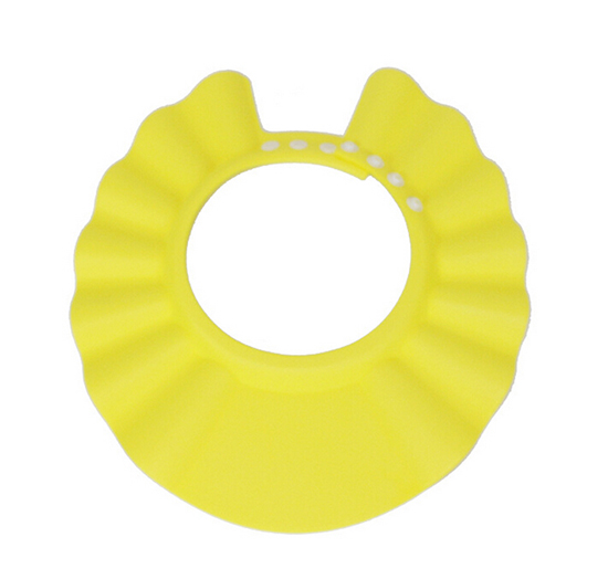 定制加厚寶寶洗發帽黃