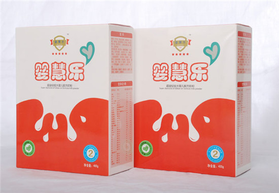 嬰慧樂超金鉆較大嬰兒配方奶粉盒裝400G 2段