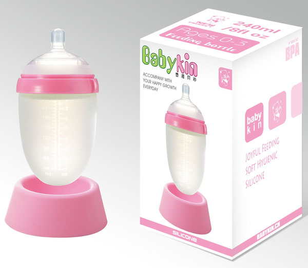 BabyKin���бP��ɫ�냺��ƿ140ml
