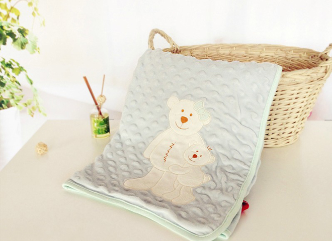 喜樂寶淺綠午睡毯