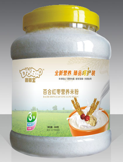 嘟嘟寶百合紅棗營養米粉