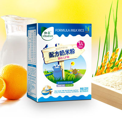 初朵盒裝護腸奶米粉