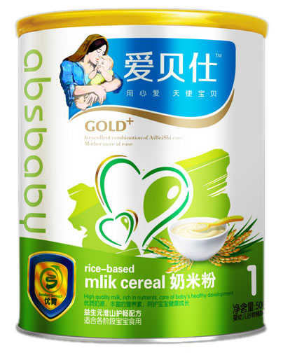 愛貝仕益生元淮山護暢配方奶米粉