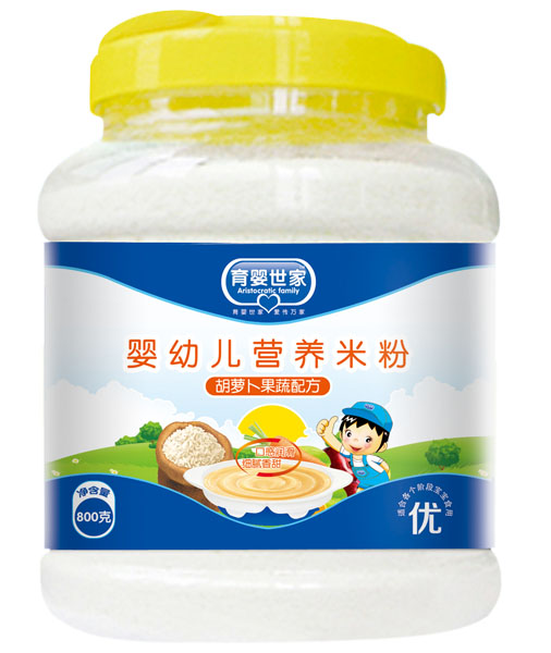 育嬰世家胡蘿卜果蔬配方嬰幼兒營(yíng)養(yǎng)米粉