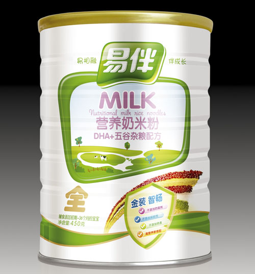 易伴DHA+五谷雜糧營養奶米粉聽裝