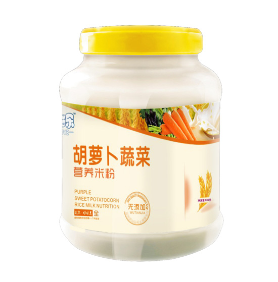 愛施樂胡蘿卜蔬菜營養米粉塑料裝