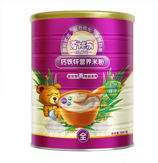 愛施樂鈣鐵鋅營養(yǎng)米粉聽裝