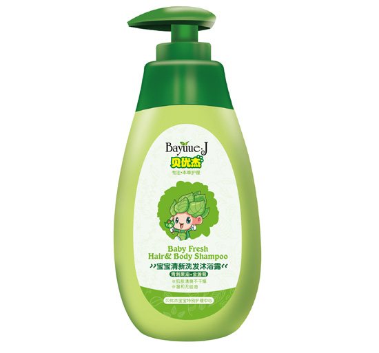 貝優杰清新洗發沐浴露260ml