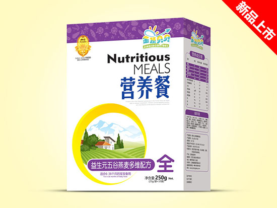 金頂貝貝營養餐盒裝-益生元五谷燕麥多維