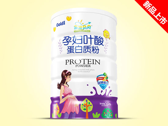 金頂貝貝蛋白質粉500g鐵聽-孕婦葉酸