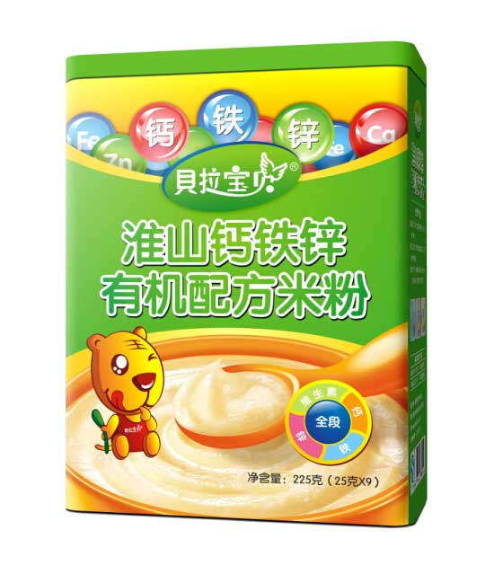 貝拉寶貝淮山鈣鐵鋅有機配方米粉
