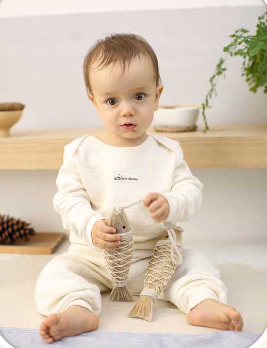 佈恩寶貝白色寶寶連體衣