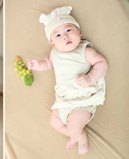 佈恩寶貝短袖帶帽套裝