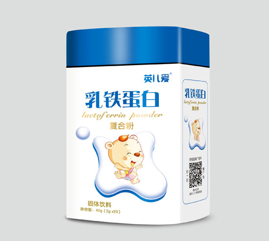 英兒愛QS乳鐵蛋白復合粉20袋(鐵盒)