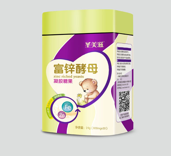 圣美滋QS富鋅酵母膠丸30粒(鐵盒)