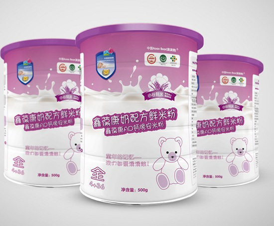 澳澳熊鑫葆康AD鈣晚安米粉