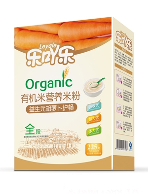 樂吖樂益生元水果多維有機米粉全段225g盒裝