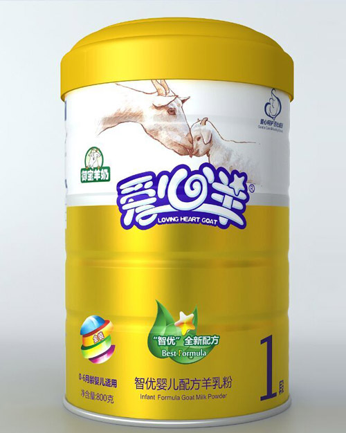 愛心羊智優嬰兒配方羊乳粉1段800g