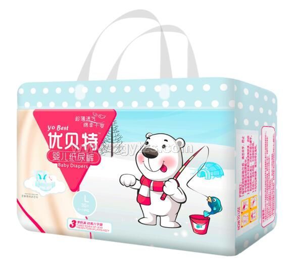 優貝特懸浮沙漏獨愛心立包紙尿褲L30