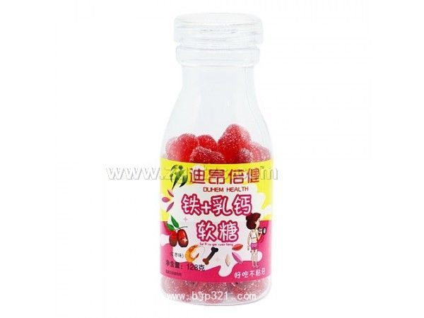 鐵、乳鈣軟糖(紅棗味)