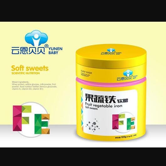 云恩貝貝果蔬鐵軟糖