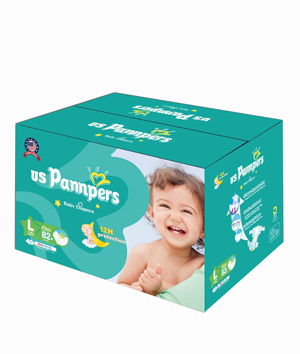 uspannpers全芯體大環腰紙尿褲盒裝L碼82片