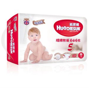 HUGOIESUK歐氏紙尿褲M碼60片